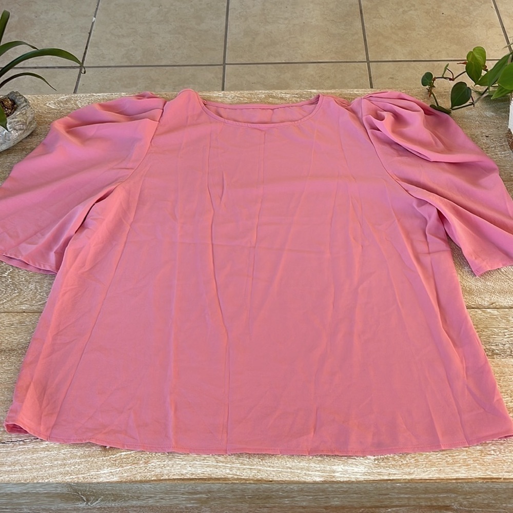 𝅺NWT Sovelen Woman’s Casual Puff Sleeve Blouse - Picture 3 of 6